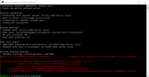 PowerCLI 6.3 - Start-VM Exception has been thrown by the target invocation