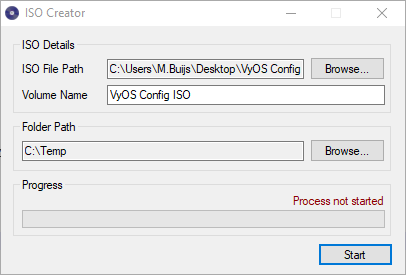 Creating an ISO file with VyOS Configuration