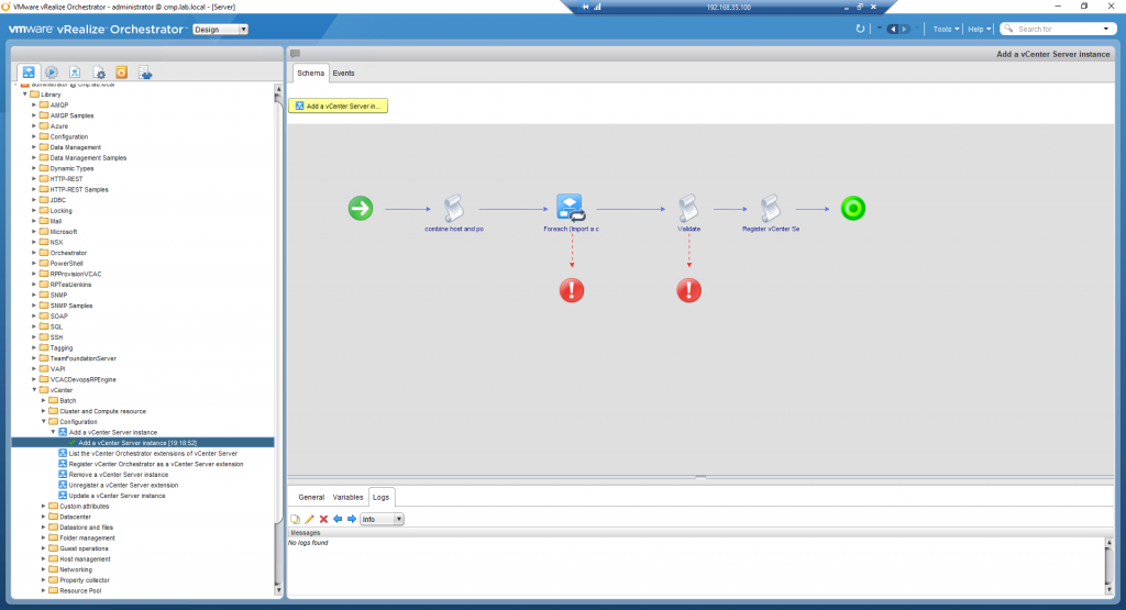 vRealize Orchestrator - Add vSphere Endpoint - 02