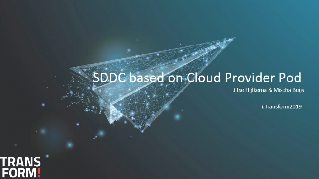 SDDC Based on Cloud Provider Pod