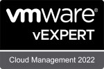 VMware vExpert Cloud Mangement 2022 - Badge