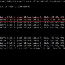 HPE SSACLI - Drive Failure HPE SSACLI - Drive Failure