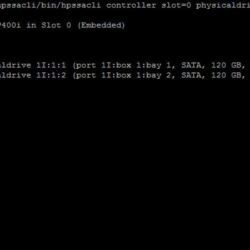 HPE SSACLI - Status Physical Drives HPE SSACLI - Status Physical Drives