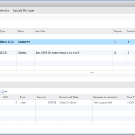 vSphere Web Client - SD Card Failure - Storage Adapters Page vSphere Web Client - SD Card Failure - Storage Adapters Page