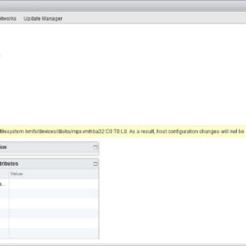 vSphere Web Client - SD Card Failure - Summary Page vSphere Web Client - SD Card Failure - Summary Page