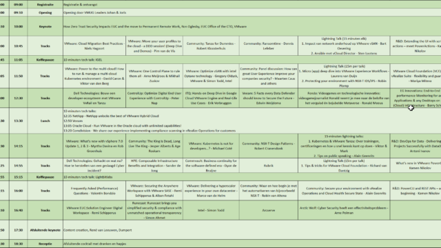 NLVMUG 2022 - Schedule NLVMUG 2022 - Schedule