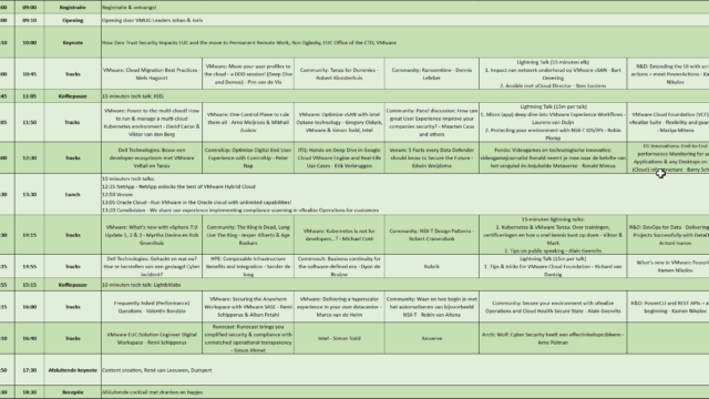 NLVMUG 2022 - Schedule NLVMUG 2022 - Schedule